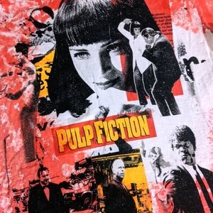 Pulp Fiction red/white tie dye shirt